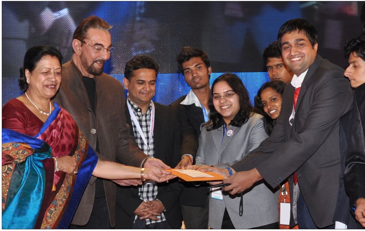 Mahesh Engla with Kabir Bedi