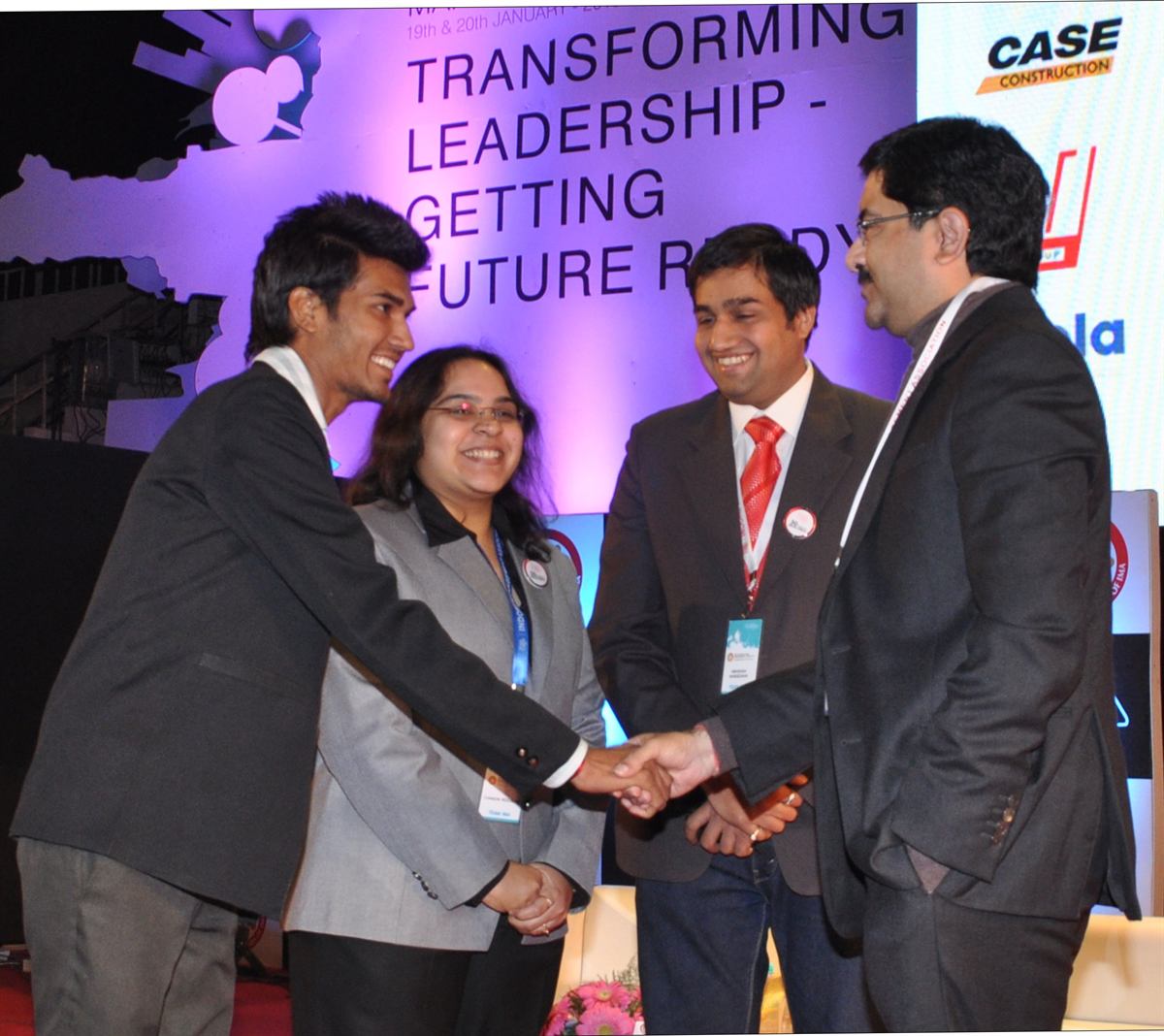 Mahesh Engla with Kumar Mangalam Birla
